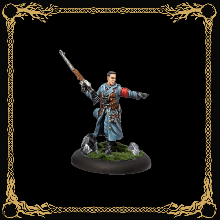 Achtung! Cthulhu - Miniatures - Black Sun Trooper Officer