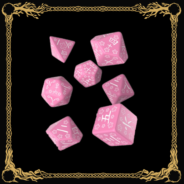 Japanese Dice Set - Rosa