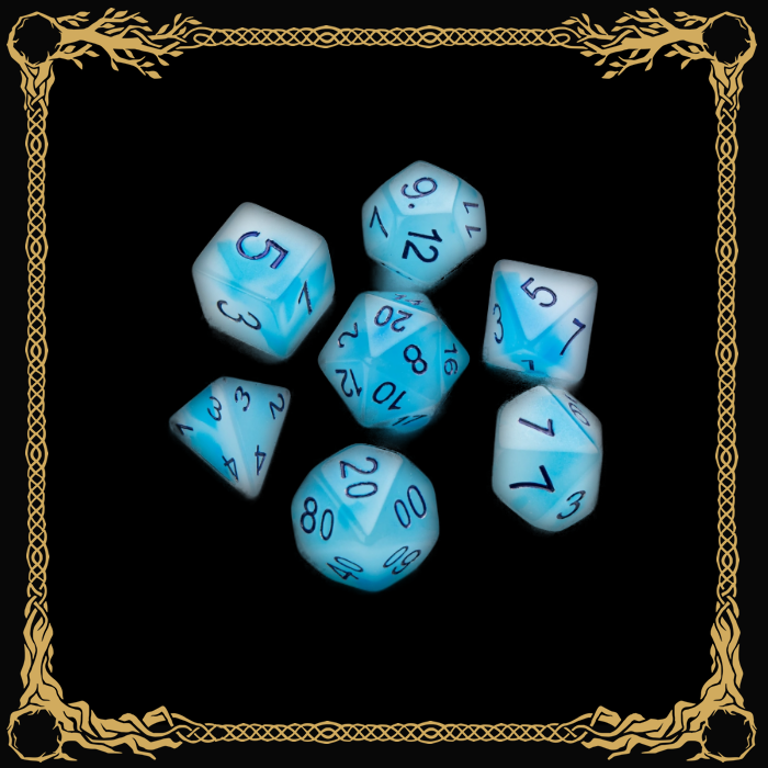 RPG Dice Set Icy Crumbs