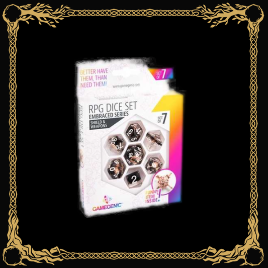 RPG Dice Set Shield & Weapons