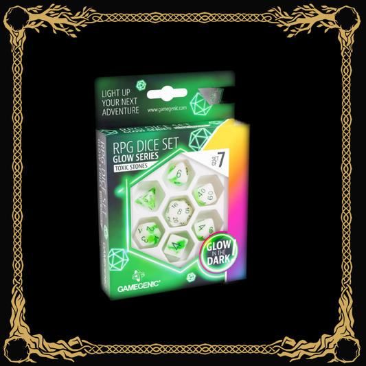 RPG Dice Set Toxic Stones